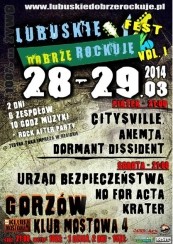 Koncert Lubuskie Dobrze Rockuje w Gorzowie Wielkopolskim - 29-03-2014