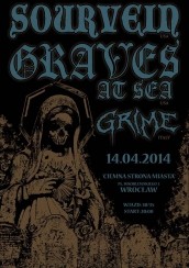 Koncert sludge/doom: GRAVES AT SEA (US), SOURVEIN (US), GRIME (IT) we Wrocławiu - 14-04-2014