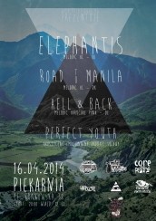 Koncert ELEPHANTIS (UK) + ROAD TO MANILA (DK) + HELL & BACK (DE) w Opolu - 16-04-2014