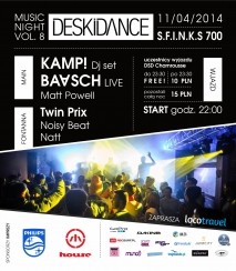 Koncert KAMP Dj Set, Baasch Live @ DESKIDANCE Music Night vol.8 w Sopocie - 11-04-2014