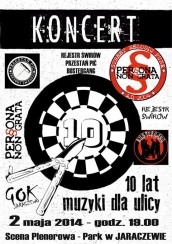 Koncert Punkrockowa majówka- 10 lat muzyki dla ulicy  w Jaraczewie - 02-05-2014