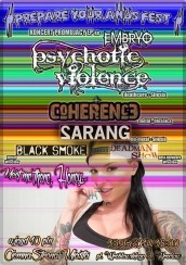 Koncert !PREPARE YOUR ANUS FEST!: PSYCHOTIC VIOLENCE, COHERENCE, SARANG, DEADMAN SHOW, BLACK SMOKE we Wrocławiu - 13-06-2014