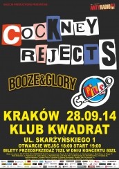 Bilety na koncert Cockney Rejects, Booze & Glory, Pils w Krakowie - 28-09-2014
