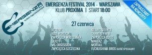 Bilety na EMERGENZA FESTIVAL POLSKA - FINAŁ OGÓLNOPOLSKI - WARSZAWA - PROXIMA - DZIEŃ 1