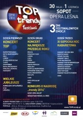 Bilety na koncert TOPtrendy 2014 - XI Sopocka Noc Kabaretowa w Sopocie - 01-06-2014