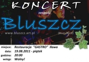 Koncert zespołu Bluszcz w Iławie - 19-08-2011