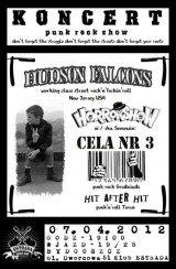 Koncert Hudson Falcons , Cela nr 3 ,Horrorshow +.. w Bydgoszczy - 07-04-2012