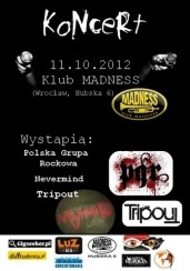 Koncert PGR, Nevermind, Tripout we Wrocławiu - 11-10-2012