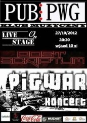 Koncert POST SRIPTUM & PIGWAR - LIVE on STAGE !!! w Zielonej Górze - 27-10-2012