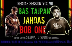 Koncert Reggae Session#7. Bas Tajpan/BobOne/JahDas/Siebujajtu w Brodnicy - 27-10-2012