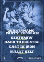 Koncert Sochaczew - Guantanamo Party Program/Deathrow/Hard To Breathe/Bullet Belt/Cast In Iron - 14-12-2012