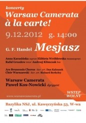 Koncert Oratorium "Mesjasz" G. F. Händla w Warszawie - 09-12-2012