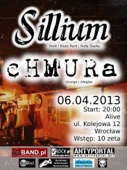 Koncert SILIUM + Chmura we Wrocławiu! - 06-04-2013