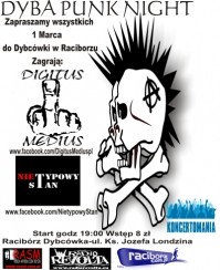 Koncert Dyba Punk Night w Raciborzu - 01-03-2013