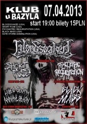Koncert Short Fuse, Bloodsoaked, Psychiatric Regurgitation, Black Mass, Hate Storm Annihilation w Poznaniu - 07-04-2013