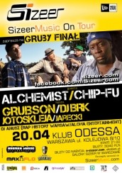 Koncert Sizeer Music On Tour: Gruby Finał - Alchemist, Chip-Fu, Grubson i BRK w Warszawie - 20-04-2013