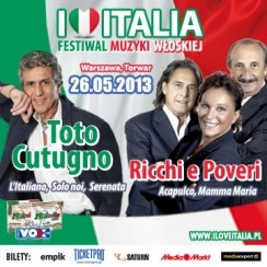 Bilety na I love Italia - Festiwal Muzyki Włoskiej II Edycja