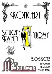 Koncert Sztuczne Kwiaty+Anomy w Mechanicznej w Bielsku-Białej - 08-06-2013
