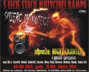 Koncert "Śmierć Dyskotece" czyli 5-te urodziny Stacji Muzycznnej Rampa w Goleniowie - 30-08-2013