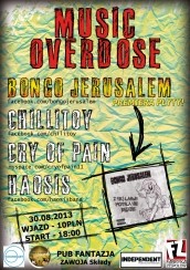 Koncert Music Overdose: Bongo Jerusalem i inni w Zawoi - 30-08-2013