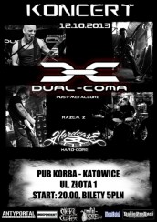 Koncert Dual-Coma + Hard Case (Korba, Katowice) RISE UP TOUR 2013 - 12-10-2013