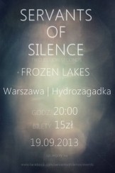 Koncert Servants Of Silence + Frozen Lakes | Hydrozagadka | Warszawa | 19.09.2013 - 19-09-2013