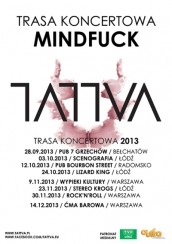 Koncert Tattva (w ramach trasy MINDFUCK) w Łodzi - 23-11-2013