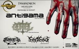 Koncert Antigama, Gortal, Feto In Fetus i Drown My Day w Olsztynie - 05-10-2013