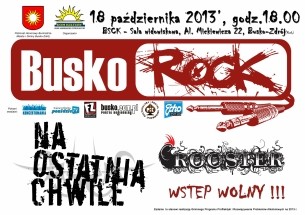 Koncert Busko Rock w Busku-Zdroju - 18-10-2013