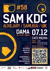 Koncert DrumObsession #58 SAM KDC w Cafe Mięsna w Poznaniu - 07-12-2013