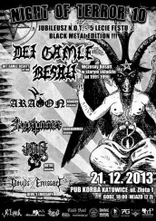 Koncert Night of Terror 10 w Katowicach - 21-12-2013