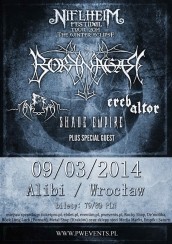 Koncert BORKNAGAR, Manegarm, Ereb Altor, Shade Empire we Wrocławiu - 09-03-2014