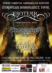 Koncert Esoteric, Procession i Isole we Wrocławiu - 15-04-2014