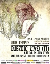 Koncert Dub Temple # 54 w Krakowie - 21-03-2014