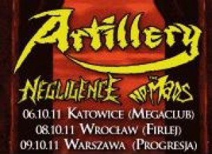 Bilety na koncert Artillery / The No-Mads / Negligence + supports w Warszawie - 09-10-2011