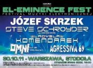 Bilety na El-Eminence Fest (Festiwal Muzyki Elektronicznej - Skrzek, Schroyder, Omni, Agressiva 69) [Impreza odwołana!]