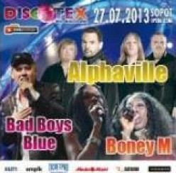 Bilety na koncert Discotex: Bad Boys Blue, BoneyM, Alphaville w Sopocie - 27-07-2013