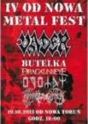 Bilety na koncert IV Od Nowa Metal Fest - Vader, Butelka, Dragon's Eye, Ogotay, Manslaughter w Toruniu - 19-10-2013