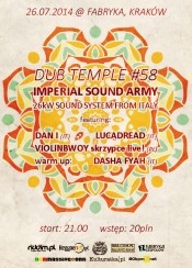 Koncert DUB TEMPLE # 58 w Krakowie - 26-07-2014