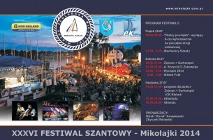Bilety na XXXVI Festiwal Szantowy - Mikołajki 2014