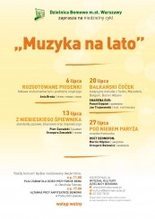 Koncert Muzyka na lato w Warszawie - 13-07-2014