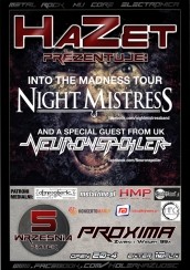Koncert Night Mistress oraz Neuronspoiler (UK) w Warszawie - 05-09-2014