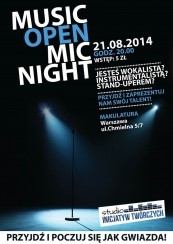 Koncert III odsłona Music Open Mic w Klubie Makulatura w Warszawie - 21-08-2014