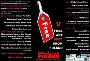 V Free Art Fest - koncert charytatywnie dla Oli i Wiktora w Częstochowie - 13-09-2014