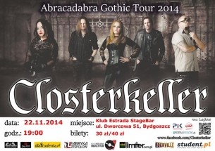 Koncert Closterkeller + Alhena @ Estrada, Bydgoszcz - 22-11-2014