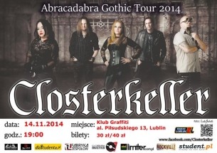Koncert Closterkeller + Archangelica @ Graffiti, Lublin - 14-11-2014