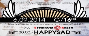 Koncert SYNDROM KRETA i HAPPYSAD Warszawa - 06-09-2014