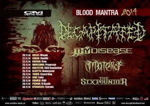 Bilety na koncert Decapitated, The Disease, Materia, The Sixpounder w Toruniu - 26-11-2014