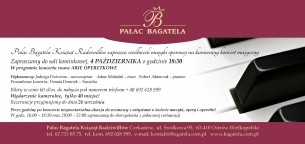 Koncert muzyki operetkowej w Pałacu Bagatela w Czekanowie - 04-10-2014