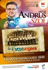 Koncert Artur Andrus i Vox Singers w Płocku - 03-10-2014